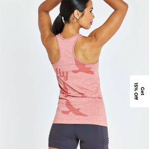Oiselle Flyte Racerback Pink Tank Sz XS Like New